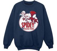 Marvel - "Spidey And His Amazing Friends" Sweat-shirt pour filles BI34578 (104) (Bleu marine)