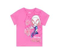 Marvel Spidey and His Amazing Friends Tee Shirt Fille | Tshirt Spiderman | Vêtements pour Filles | Rose 4-5 Ans