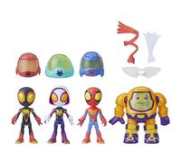Marvel Spidey and His Amazing Friends Web-Spinners Gear Up For Adventure - Jouet de super-héros - Jouets préscolaires - Pack collection