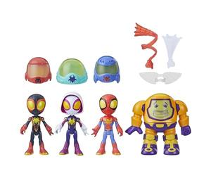 Marvel Spidey and His Amazing Friends Web-Spinners Gear Up for Adventure - Jouet de Super-héros - Jouets préscolaires - Pack Collection