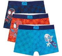 Marvel Spidey et Ses Amis Boxer Enfant Garcon, Lot de 3 Respirant Calecon, Ceinture Elastique sous Vêtements, Comfy Cadeau Garcon (4-5 Ans, Multi Spidey)