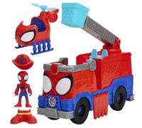 Marvel Spidey et Ses Amis Extraordinaires Camion de Pompiers Spidey, Coffret avec véhicule et Figurine de 7,5 cm, Jouets pour Enfants, dès 3 Ans