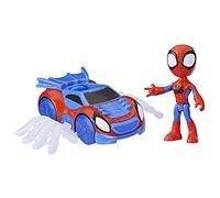 Marvel Spidey et Ses Amis Extraordinaires, Coffret Arachno-Bolide de Spidey, Figurine Spidey avec véhicule et Accessoire, Jouets préscolaires