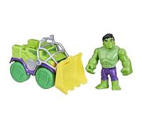 Hasbro Jouet Marvel Spidey, Coffret Camion démolisseur Hulk, figurine avec véhicule et accessoire