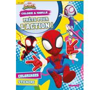 Marvel Spidey et ses amis extraordinaires - Colorie & Habille - Prêts pour l'action ! - Coloriages - Stickers - Collectif - Hemma - broché - Document jeunesse
