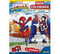 Marvel Spidey et ses amis extraordinaires - Mon coloriage - Retrouve Spidey et ses amis - + stickers - Collectif - Hemma - broché - Document jeunesse