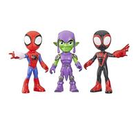 Marvel Spidey et Ses Amis Extraordinaires, Pack Lanceurs de Toiles, 3 Figurines géantes de 22,8 cm, Jouets de Super-héros pour Enfants, dès 3 Ans