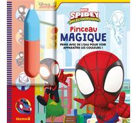 Marvel Spidey et ses amis extraordinaires - Pinceau magique - Peins avec de l'eau pour voir apparaître les couleurs ! - Collectif - Hemma - broché - Document jeunesse