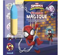Marvel Spidey et ses amis extraordinaires - Pinceau magique - Pinceau magique 3 ans - Livre avec pinceau magique - Peinture propre - Pinceau magique Disney - Peinture magique - Pinceau magique Spidey