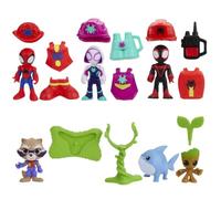 Marvel Spidey et Ses Amis extraordinaires Rescue-Webs Spidey et Ses Amis à la rescousse, Pack de 6 Figurines de Super-héros pour Enfants, dès 3 Ans