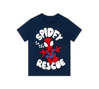 Marvel Spidey Et Ses Amis Extraordinaires T-Shirt | Manche Courte Tshirt Spiderman | Bleu 3-4 Ans