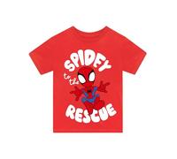 Marvel Spidey Et Ses Amis Extraordinaires T-Shirt | Manche Courte Tshirt Spiderman | Rouge 3-4 Ans