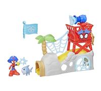 Marvel Spidey et Ses Amis Extraordinaires Water-Webs L'île Spidey, Coffret Spider-Man, Rouge/Bleu