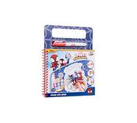 Marvel Spidey Livre de coloriage avec eau | Kit de dessin réutilisable pour enfants | Stylo à eau inclus | Kit de bricolage Spidey and His Amazing Friends | Jouet créatif pour garçons et filles | À