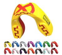 Marvel Sport Protège-Dents/Gouttière Coque Protege Dent. Protection intégrale pour Tous Les Sports, notamment Le Rugby, MMA, Hockey, Les Arts Martiaux et la Boxe (X-Men Logo, Junior (jusqu'à 11 ans))
