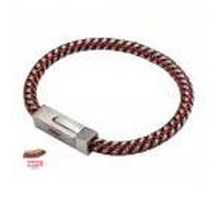Marvel - Stainless Steel & Woven Leather Spider-Man Bracelet