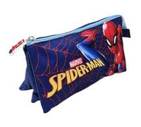 Marvel Stor Trousse Spiderman pour l'école à 3 compartiments 22 x 12 cm Fermeture éclair