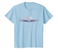 Marvel Studios Captain America: Brave New World Movie Logo T-Shirt, Enfant, Bleu Céleste, 8 Ans