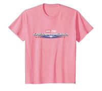 Marvel Studios Captain America: Brave New World Movie Logo T-Shirt, Enfant, Rose, 2 Ans
