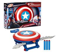 Marvel Comics Pistolet Nerf Skyshot Captain America Brave New World avec bouclier pour déguisement