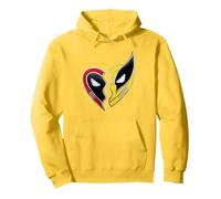 Marvel Studios Deadpool & Wolverine Best Friends Heart Charm Sweat à Capuche, Unisexe pour Adultes, Citron, M