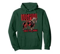 Marvel Studios Deadpool & Wolverine Dogpool Smells Trouble Sweat à Capuche, Unisexe pour Adultes, Vert Forêt, M