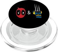Marvel Studios Deadpool & Wolverine Mask & Claw Emoji Icons PopSockets PopGrip pour MagSafe