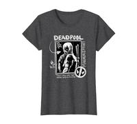 Marvel Studios Deadpool & Wolverine Maximum Effort Chalk Art T-Shirt, Femme, Chiné Foncé, S