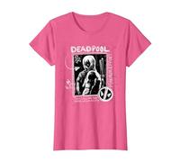 Marvel Studios Deadpool & Wolverine Maximum Effort Chalk Art T-Shirt, Femme, Rose Chiné, 3XL