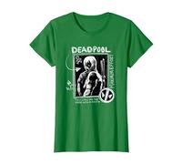 Marvel Studios Deadpool & Wolverine Maximum Effort Chalk Art T-Shirt, Femme, Vert Kelly, 3XL