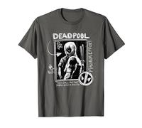 Marvel Studios Deadpool & Wolverine Maximum Effort Chalk Art T-Shirt, Homme, Asphalte, S