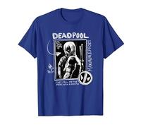 Marvel Studios Deadpool & Wolverine Maximum Effort Chalk Art T-Shirt, Homme, Bleu Royal, 3XL
