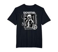 Marvel Studios Deadpool & Wolverine Maximum Effort Chalk Art T-Shirt, Homme Grandes Tailles, Noir, 6X Tall