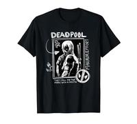 Marvel Studios Deadpool & Wolverine Maximum Effort Chalk Art T-Shirt, Homme, Noir, 3XL
