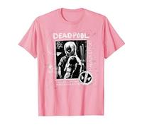 Marvel Studios Deadpool & Wolverine Maximum Effort Chalk Art T-Shirt, Homme, Rose, S