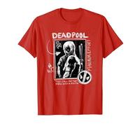 Marvel Studios Deadpool & Wolverine Maximum Effort Chalk Art T-Shirt, Homme, Rouge, 3XL