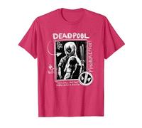 Marvel Studios Deadpool & Wolverine Maximum Effort Chalk Art T-Shirt, Homme, Rouge Chiné, 3XL