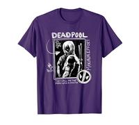 Marvel Studios Deadpool & Wolverine Maximum Effort Chalk Art T-Shirt, Homme, Violet, XXL