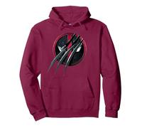 Marvel Studios Deadpool & Wolverine Slashed Icon with Claws Sweat à Capuche, Unisexe pour Adultes, Marron, XXL
