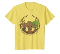Marvel Studios’ I Am Groot Everyone’s Favorite Little Tree T-Shirt, Enfant, Citron, 10 Ans