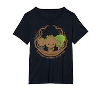 Marvel Studios’ I Am Groot Everyone’s Favorite Little Tree T-Shirt, Femme Grandes Tailles, Noir, 2X