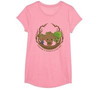 Marvel Studios’ I Am Groot Everyone’s Favorite Little Tree T-Shirt, Fille, Rose, S