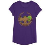 Marvel Studios’ I Am Groot Everyone’s Favorite Little Tree T-Shirt, Fille, Violet, S