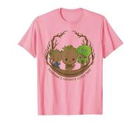 Marvel Studios’ I Am Groot Everyone’s Favorite Little Tree T-Shirt, Homme, Rose, XL