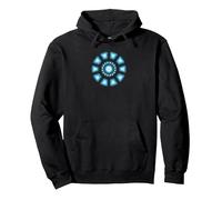 Marvel Studios Iron Man Tony Stark Arc Reactor Classic Sweat à Capuche, Unisexe pour Adultes, Noir, XXL