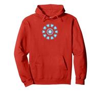 Marvel Studios Iron Man Tony Stark Arc Reactor Classic Sweat à Capuche, Unisexe pour Adultes, Rouge, M