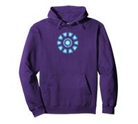 Marvel Studios Iron Man Tony Stark Arc Reactor Classic Sweat à Capuche, Unisexe pour Adultes, Violet, XXL