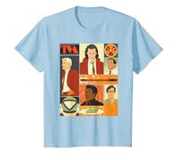 Marvel Studios Loki Season 2 Faces of The TVA & Pie Disney+ T-Shirt, Enfant, Bleu Céleste, 3 Ans