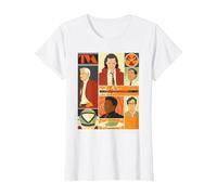 Marvel Studios Loki Season 2 Faces of The TVA & Pie Disney+ T-Shirt, Femme, Blanc, 3XL