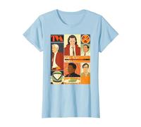 Marvel Studios Loki Season 2 Faces of The TVA & Pie Disney+ T-Shirt, Femme, Bleu Céleste, S